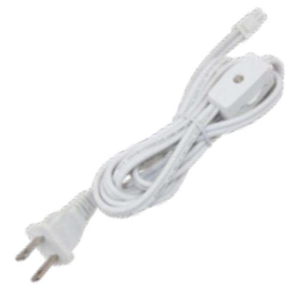 White 6' Power Cord for American Lighting Puck Lights